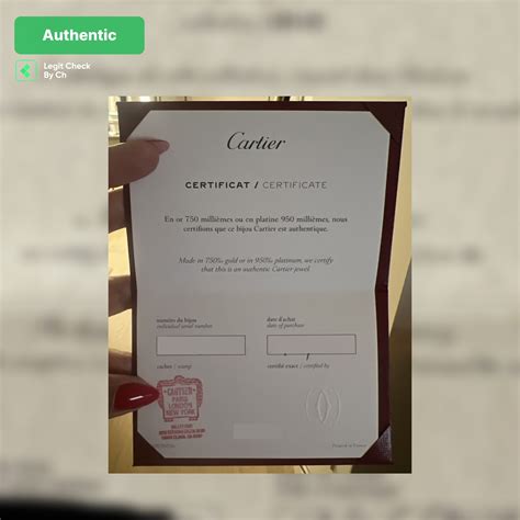 certificate cartier|cartier certificate check.